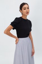 ELISABETTA COTTON PUFF SLEEVE TOP