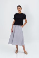 ELISABETTA COTTON PUFF SLEEVE TOP