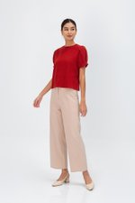 ELISABETTA COTTON PUFF SLEEVE TOP