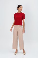 ELISABETTA COTTON PUFF SLEEVE TOP