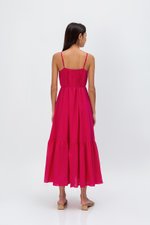 INIYA FLOUNCE HEM MAXI DRESS W SASH