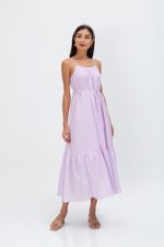 INIYA FLOUNCE HEM MAXI DRESS W SASH