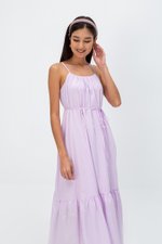 INIYA FLOUNCE HEM MAXI DRESS W SASH