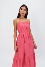 INIYA FLOUNCE HEM MAXI DRESS W SASH