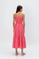 INIYA FLOUNCE HEM MAXI DRESS W SASH