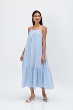 INIYA FLOUNCE HEM MAXI DRESS W SASH