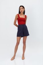 ASTERIA LINEN HIGHWAIST SHORTS