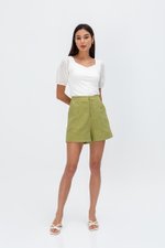 ASTERIA LINEN HIGHWAIST SHORTS