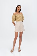 ASTERIA LINEN HIGHWAIST SHORTS