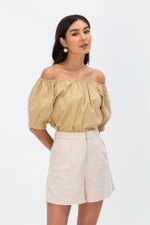 ASTERIA LINEN HIGHWAIST SHORTS