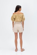 ASTERIA LINEN HIGHWAIST SHORTS