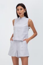 ASTERIA LINEN HIGHWAIST SHORTS