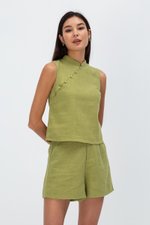 ASTERIA LINEN HIGHWAIST SHORTS