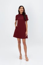 BECCA CONTRAST BUTTON CHEONGSAM DRESS BECCA CONTRAST BUTTON CHEONGSAM DRESS