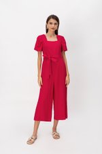 SHERRY PUFF SLEEVE JUMPSUIT