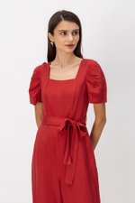 SHERRY PUFF SLEEVE JUMPSUIT