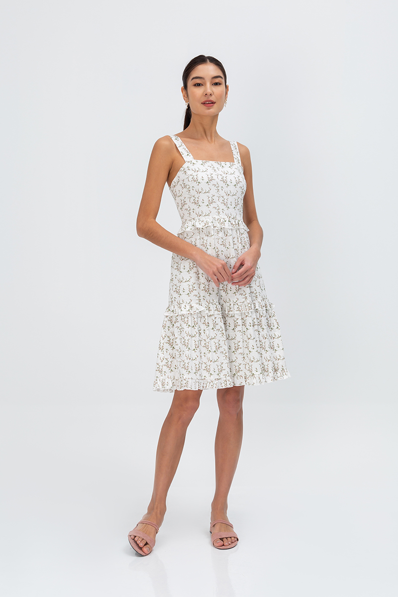 HAISLEY FLORAL TIERED DRESS