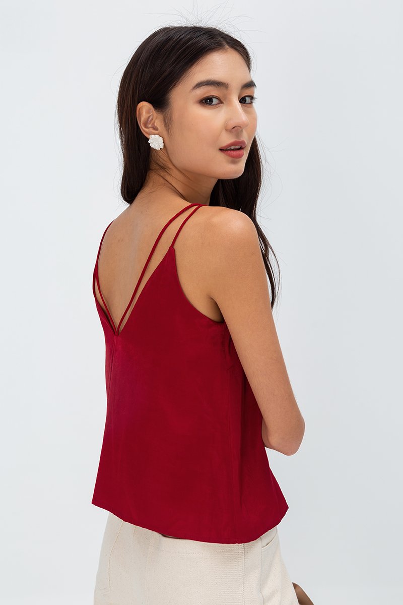 DANYON TENCEL STRAPPY BACK CAMI TOP