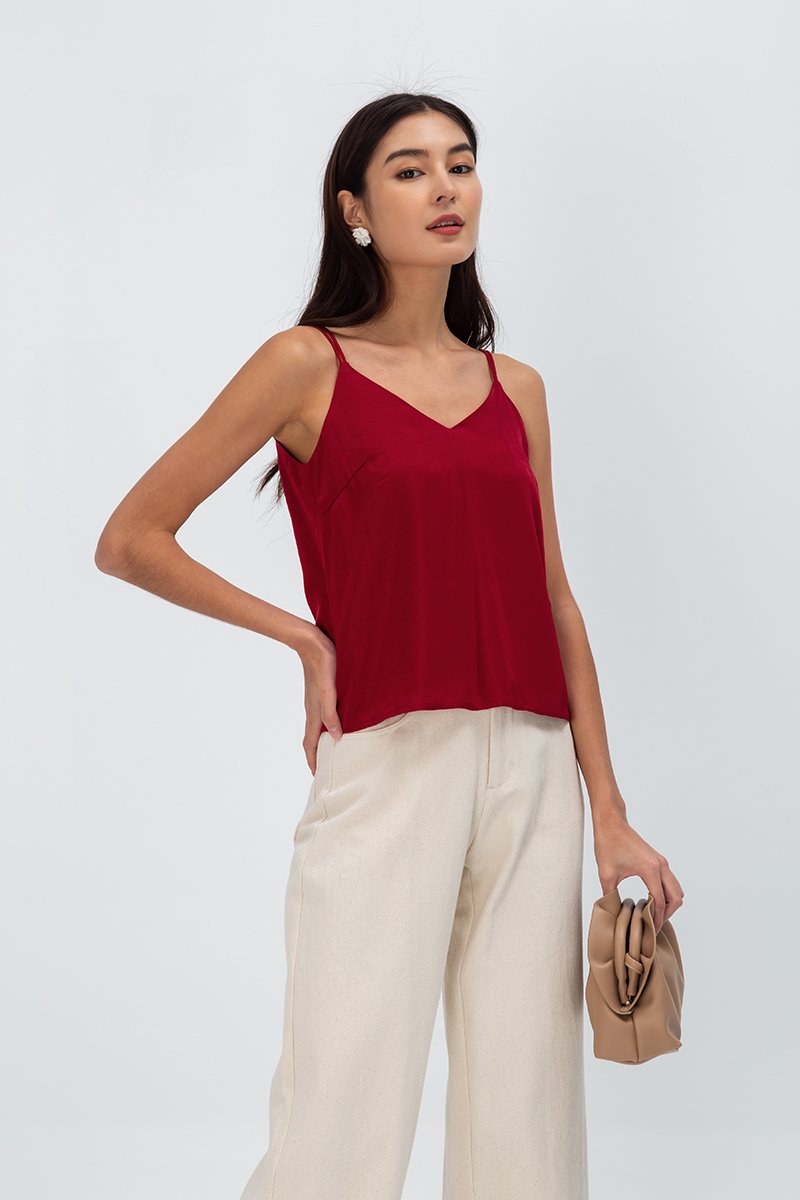 DANYON TENCEL STRAPPY BACK CAMI TOP