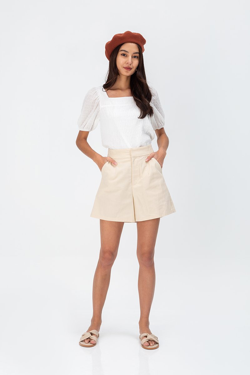 KEIRAN LINEN HIGHWAIST SHORTS
