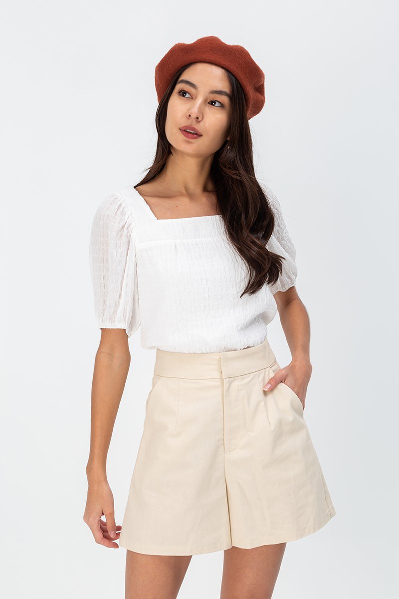 KEIRAN LINEN HIGHWAIST SHORTS