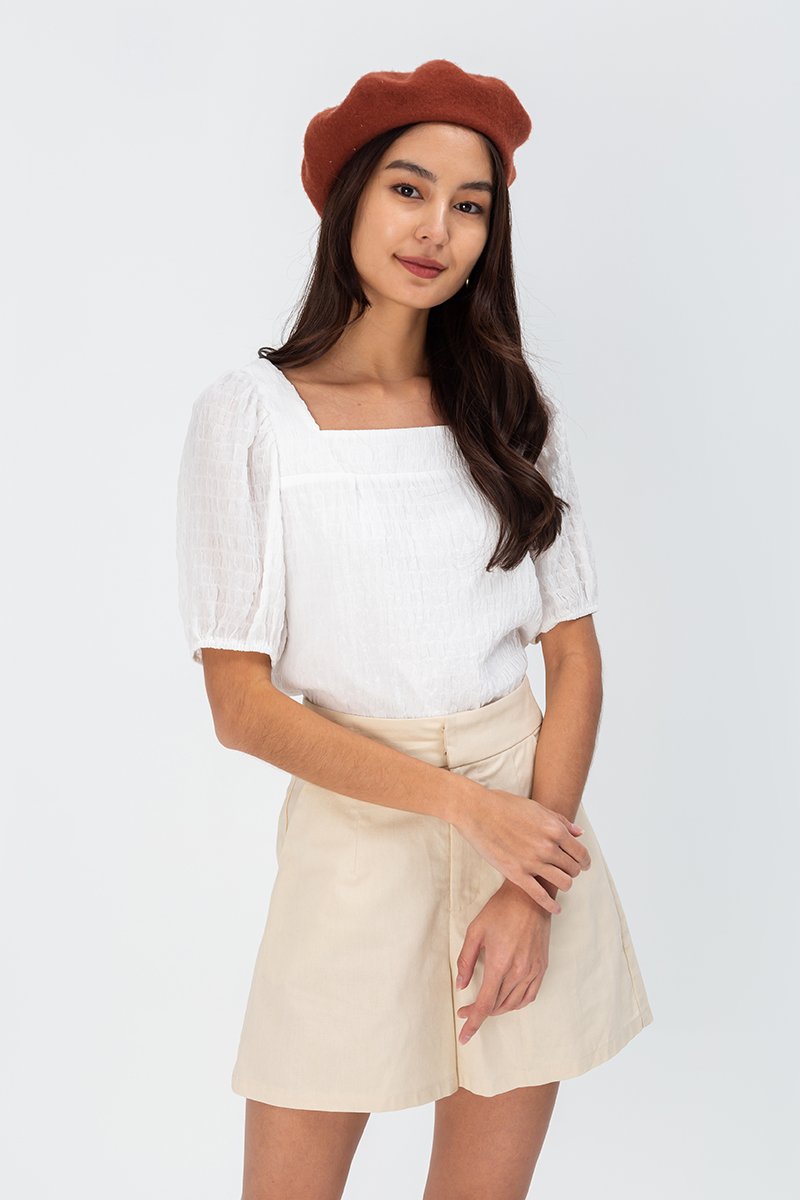KEIRAN LINEN HIGHWAIST SHORTS