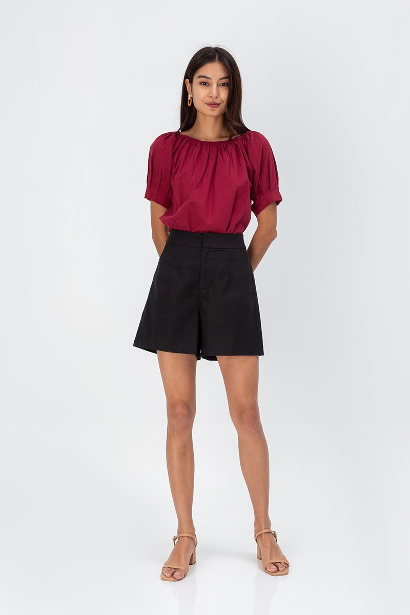 KEIRAN LINEN HIGHWAIST SHORTS