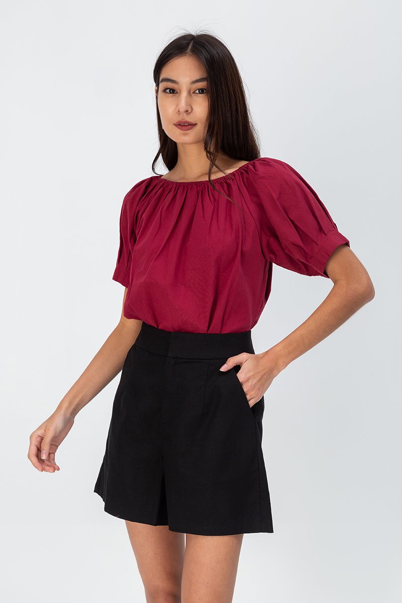 KEIRAN LINEN HIGHWAIST SHORTS