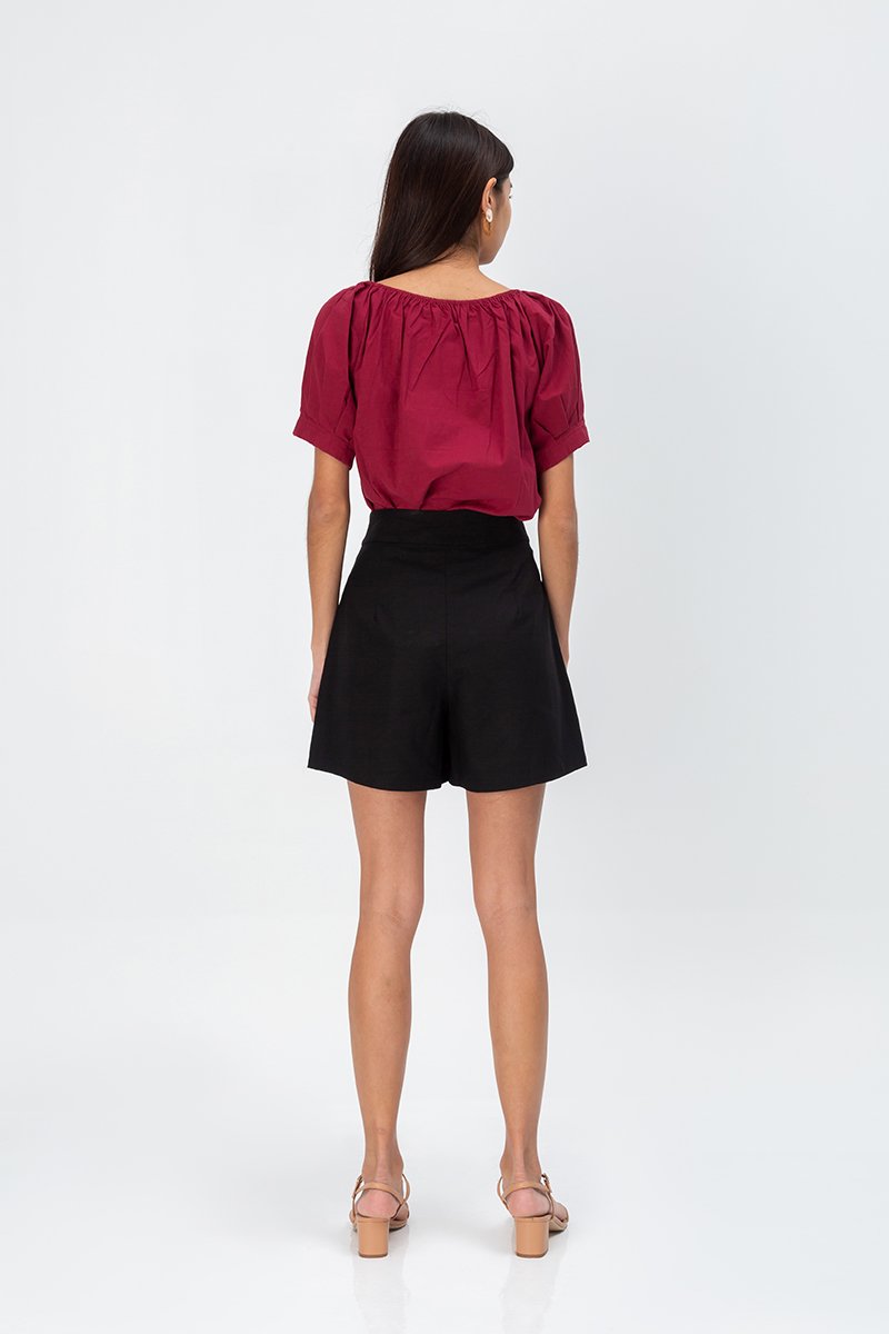 KEIRAN LINEN HIGHWAIST SHORTS