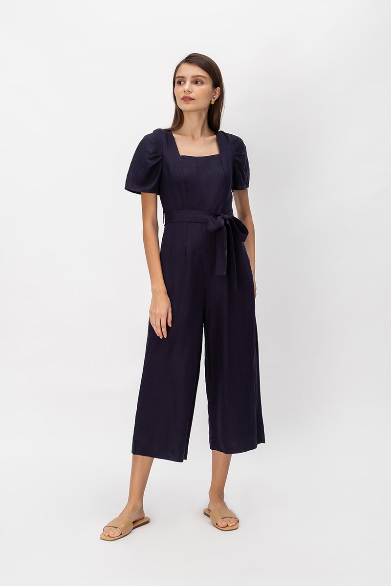 SHERRY PUFF SLEEVE JUMPSUIT