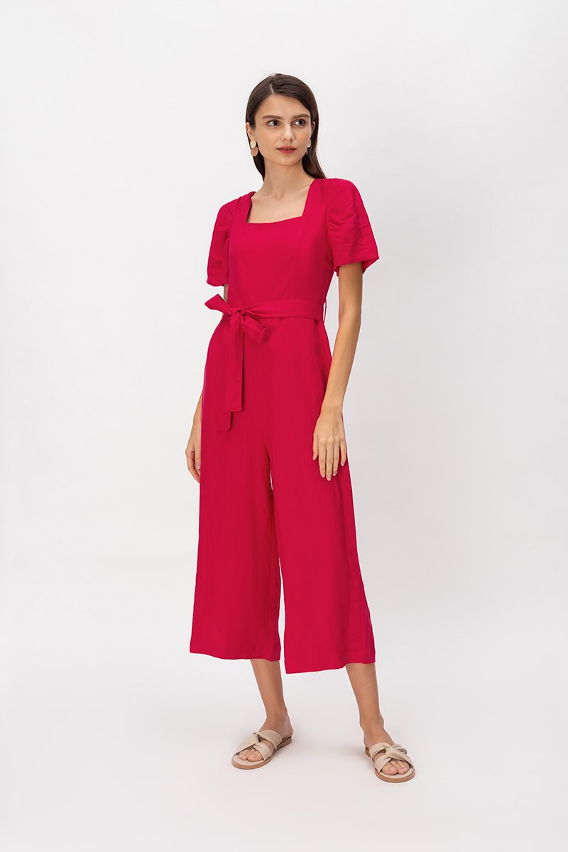 SHERRY PUFF SLEEVE JUMPSUIT