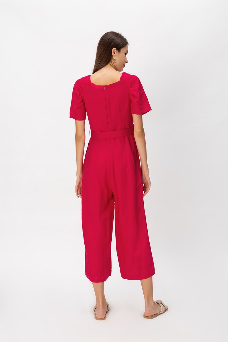 SHERRY PUFF SLEEVE JUMPSUIT
