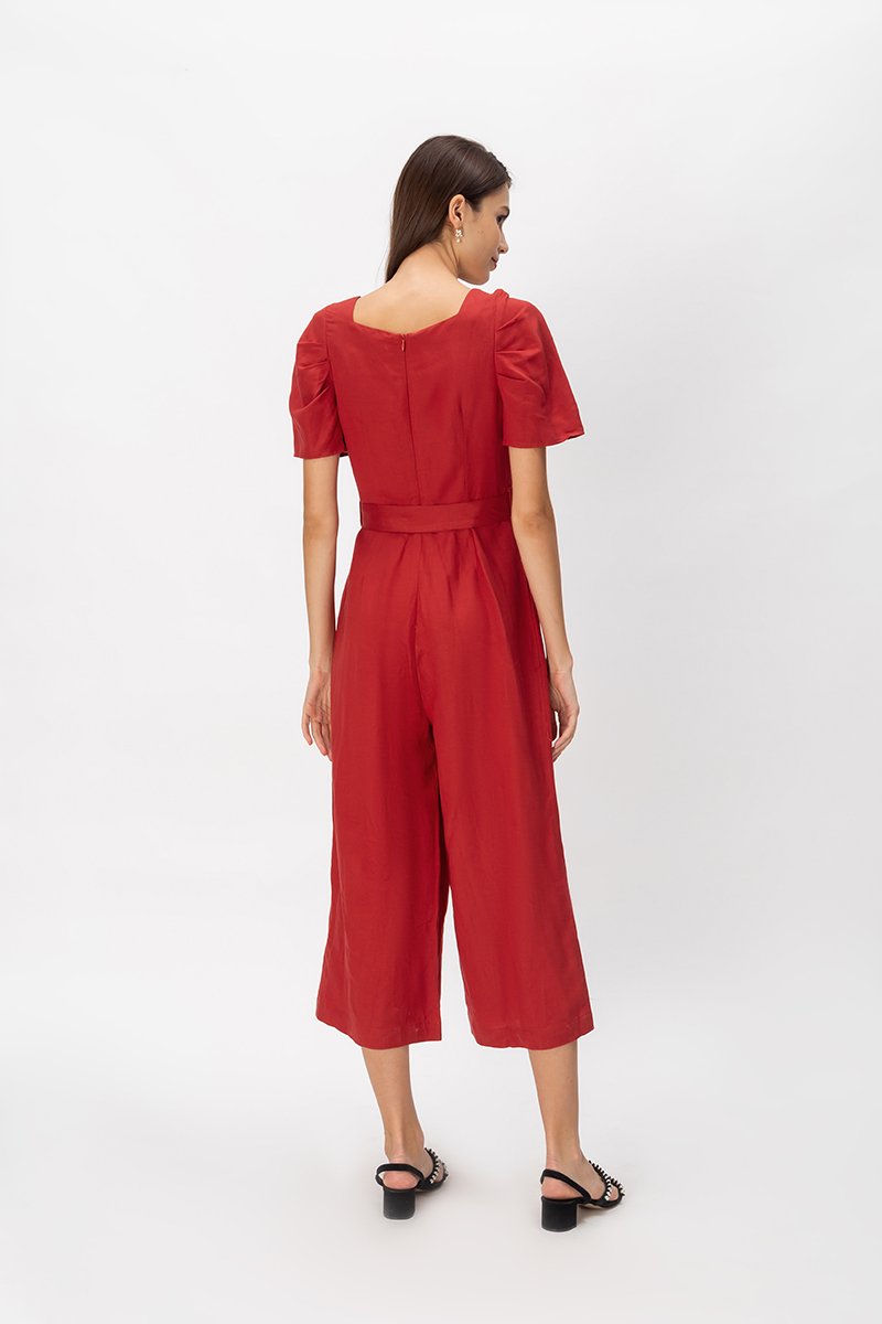 SHERRY PUFF SLEEVE JUMPSUIT