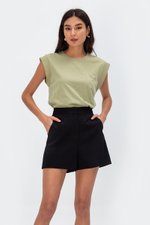 OAKLYNN BASIC HIGHWAIST SHORTS