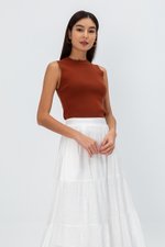 SANDY TIERED MIDI SKIRT