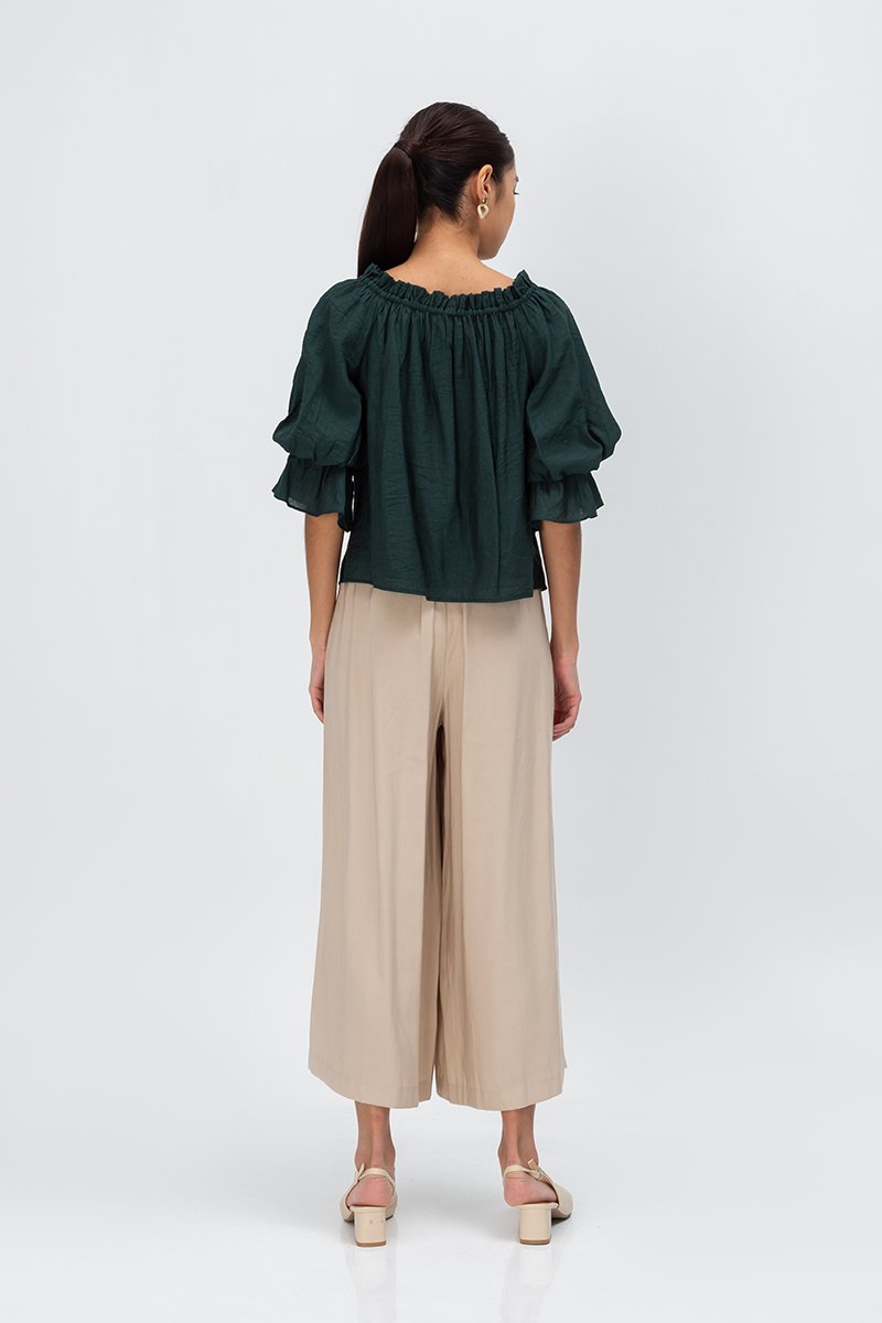 RUBY OFFSHOULDER BALLOON SLEEVE TOP