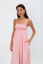 CECILIA SMOCKED MAXI DRESS