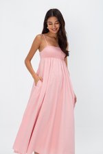 CECILIA SMOCKED MAXI DRESS