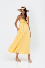 CECILIA SMOCKED MAXI DRESS