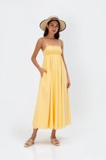 CECILIA SMOCKED MAXI DRESS