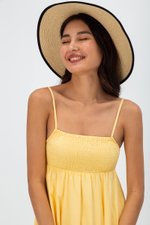 CECILIA SMOCKED MAXI DRESS