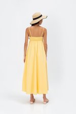 CECILIA SMOCKED MAXI DRESS