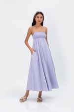 CECILIA SMOCKED MAXI DRESS