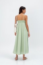 CECILIA SMOCKED MAXI DRESS