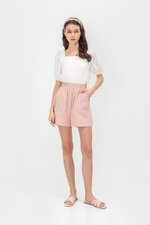 KENZIE LINEN ELASTIC SHORTS