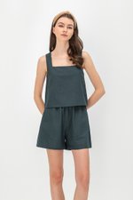 KENZIE LINEN ELASTIC SHORTS