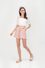 KENZIE LINEN ELASTIC SHORTS