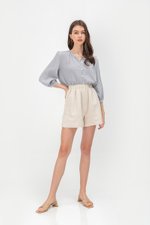KENZIE LINEN ELASTIC SHORTS