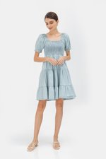 SUZANNE DENIM BABYDOLL DRESS SUZANNE DENIM BABYDOLL DRESS