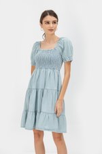 SUZANNE DENIM BABYDOLL DRESS SUZANNE DENIM BABYDOLL DRESS